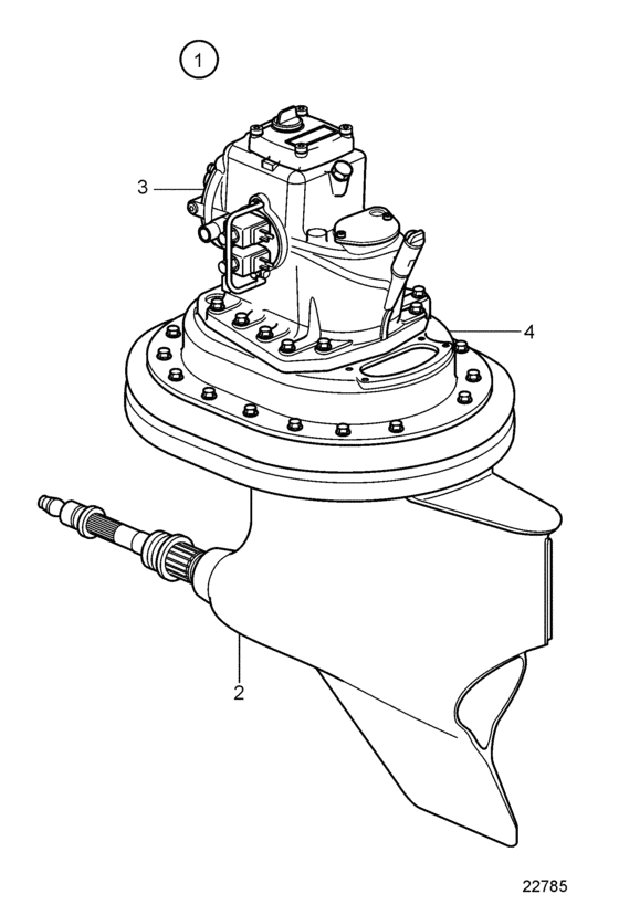 Схема узла Drive Unit, Complete Ips-A Для Volvo Penta Ips-A