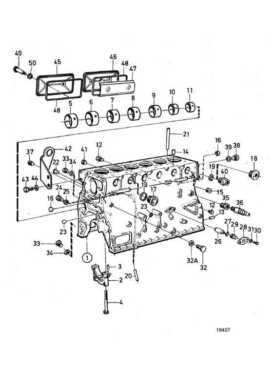 Схема узла Barrel Assy Cylinder Для Volvo Penta Tmd102A