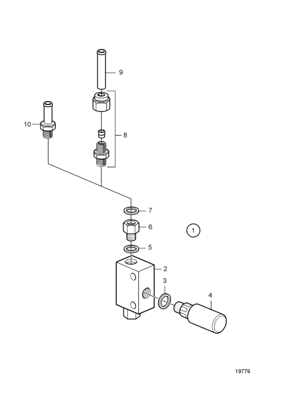 Схема узла Hand Fuel Pump Для Volvo Penta D7C-A Ta