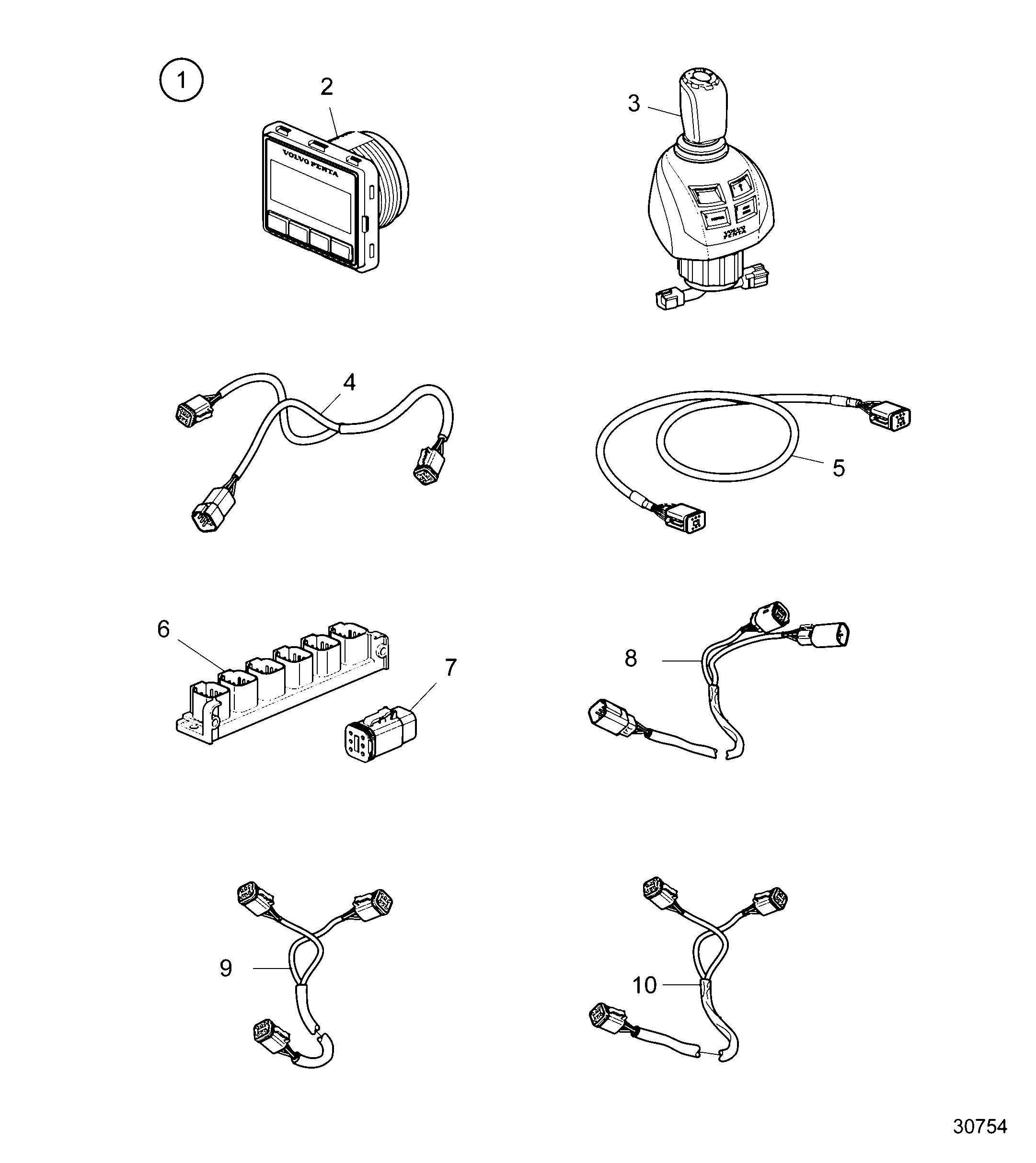 Схема узла Docking Station Kit, Ips Triple, Evc 2.0