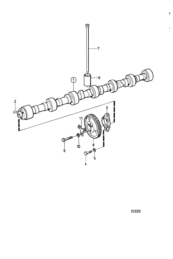 Схема узла Camshaft Assy Для Volvo Penta Tmd102A