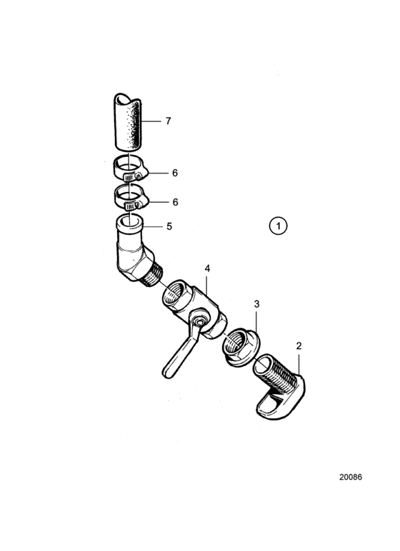 Схема узла Water Intake Для Volvo Penta D3-110I-C