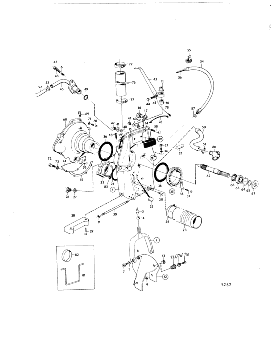 Схема узла Connecting Components Aq Drive Unit 270 Для Volvo Penta Aq130C