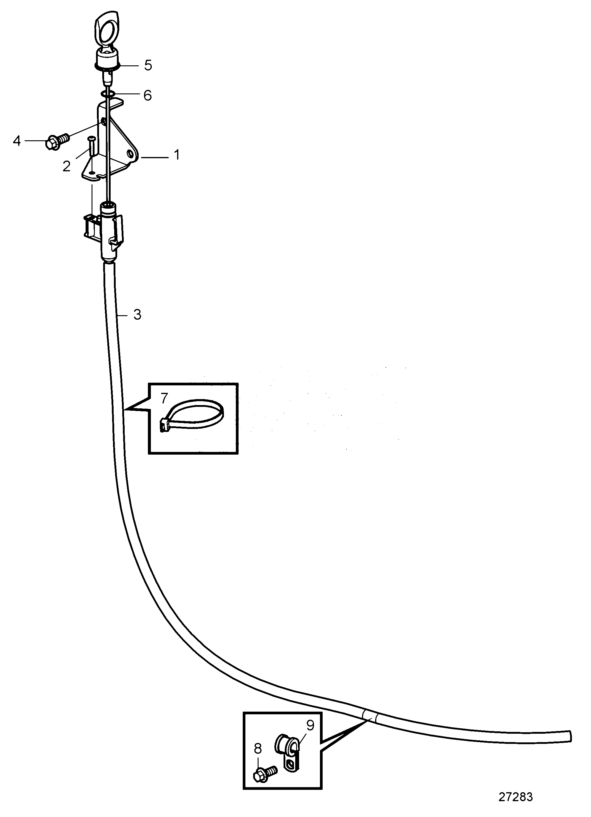 Схема узла Oil Dipstick. Extended
