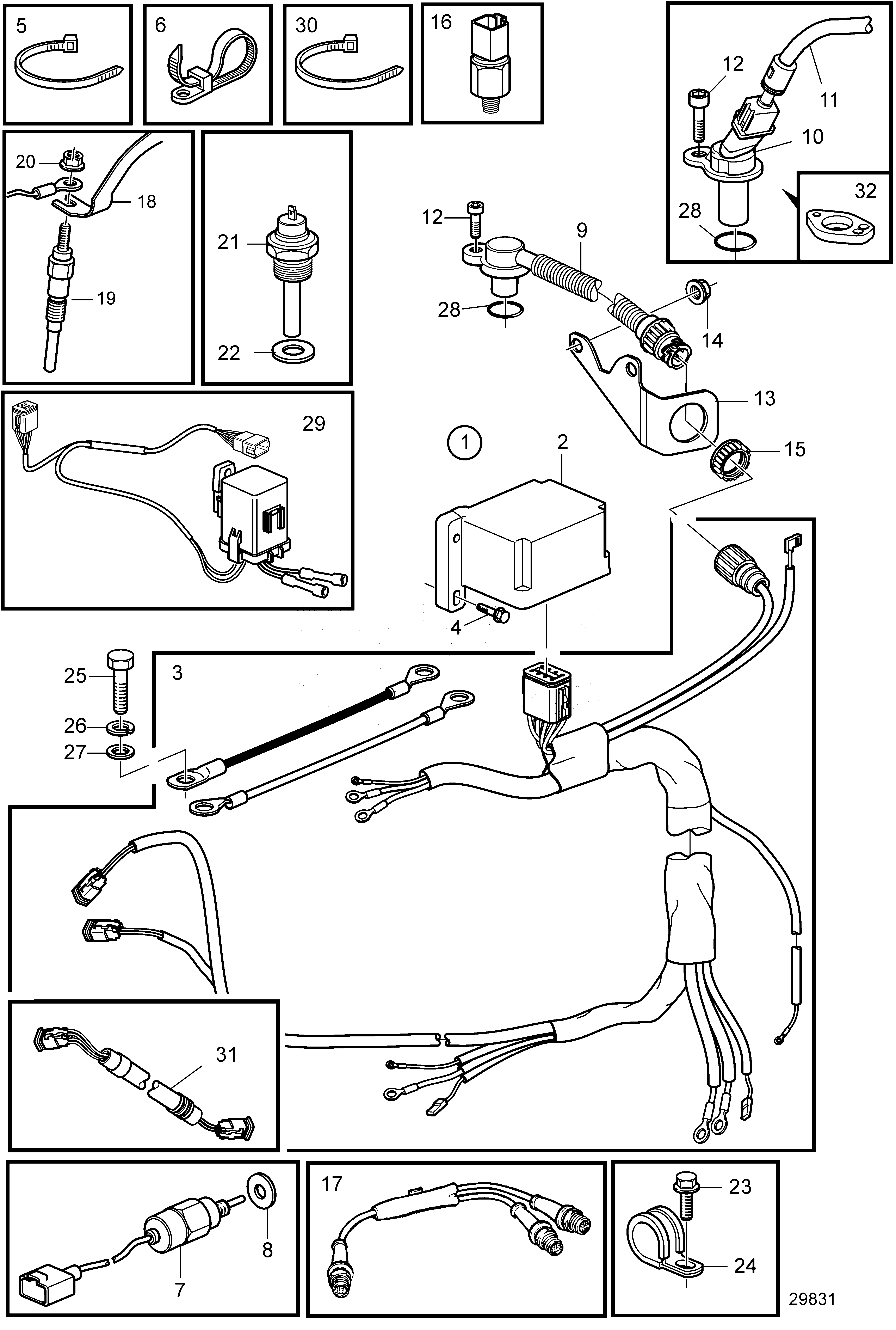 Схема узла Системы Электротехнического Оборудования Evc D1-D2
