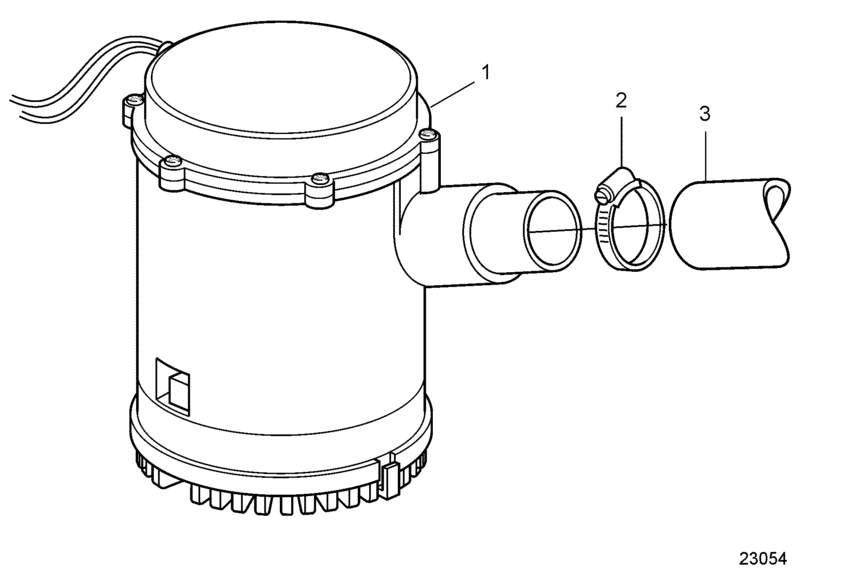 Схема узла Bilge Pump, 130L/Min Для Volvo Penta Md22L-B