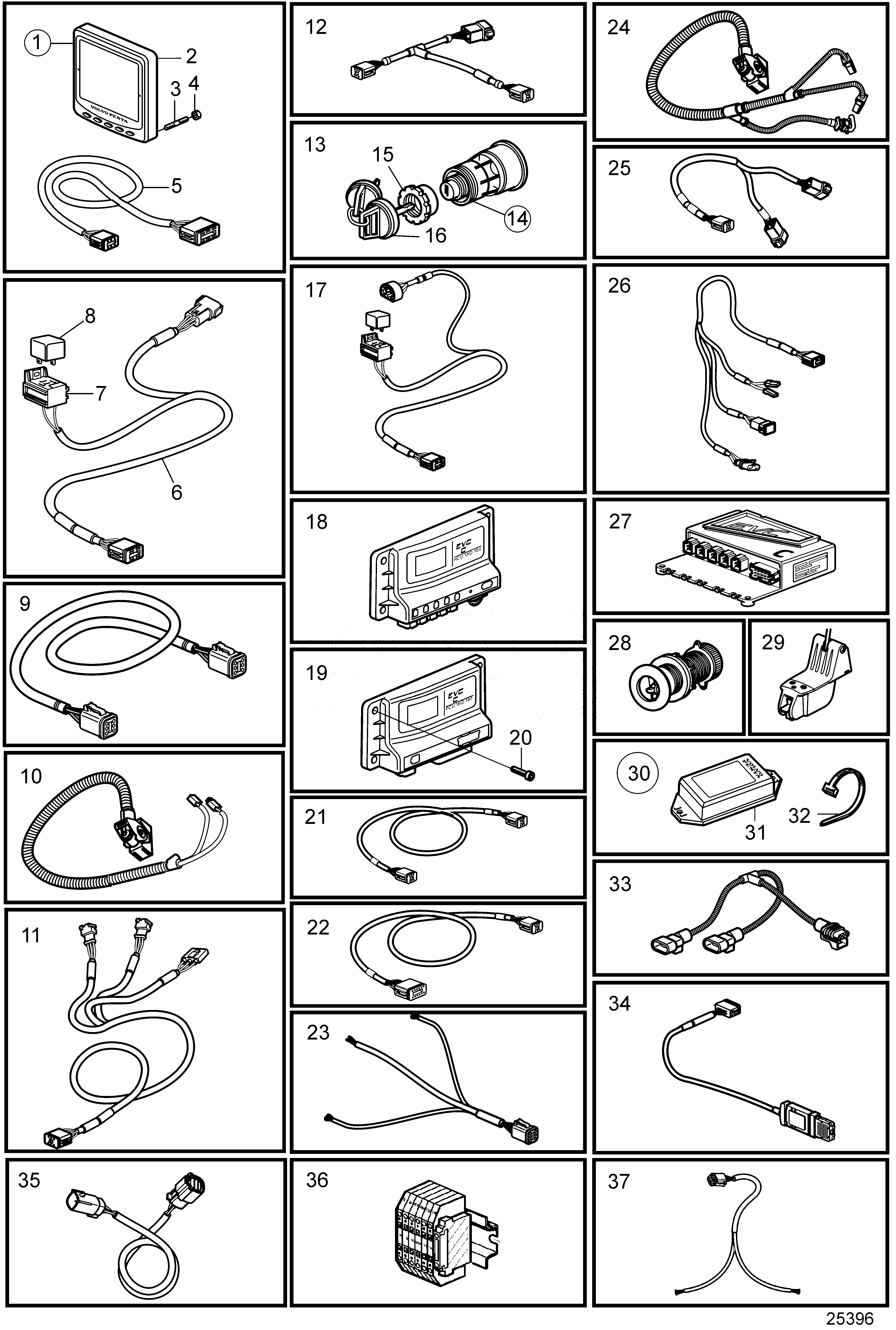 Схема узла Control Unit And Cables.evc-E2