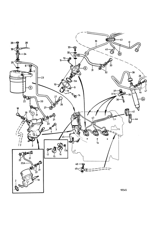 Схема узла Fuel System: 868228 Ag Для Volvo Penta 2003Ag
