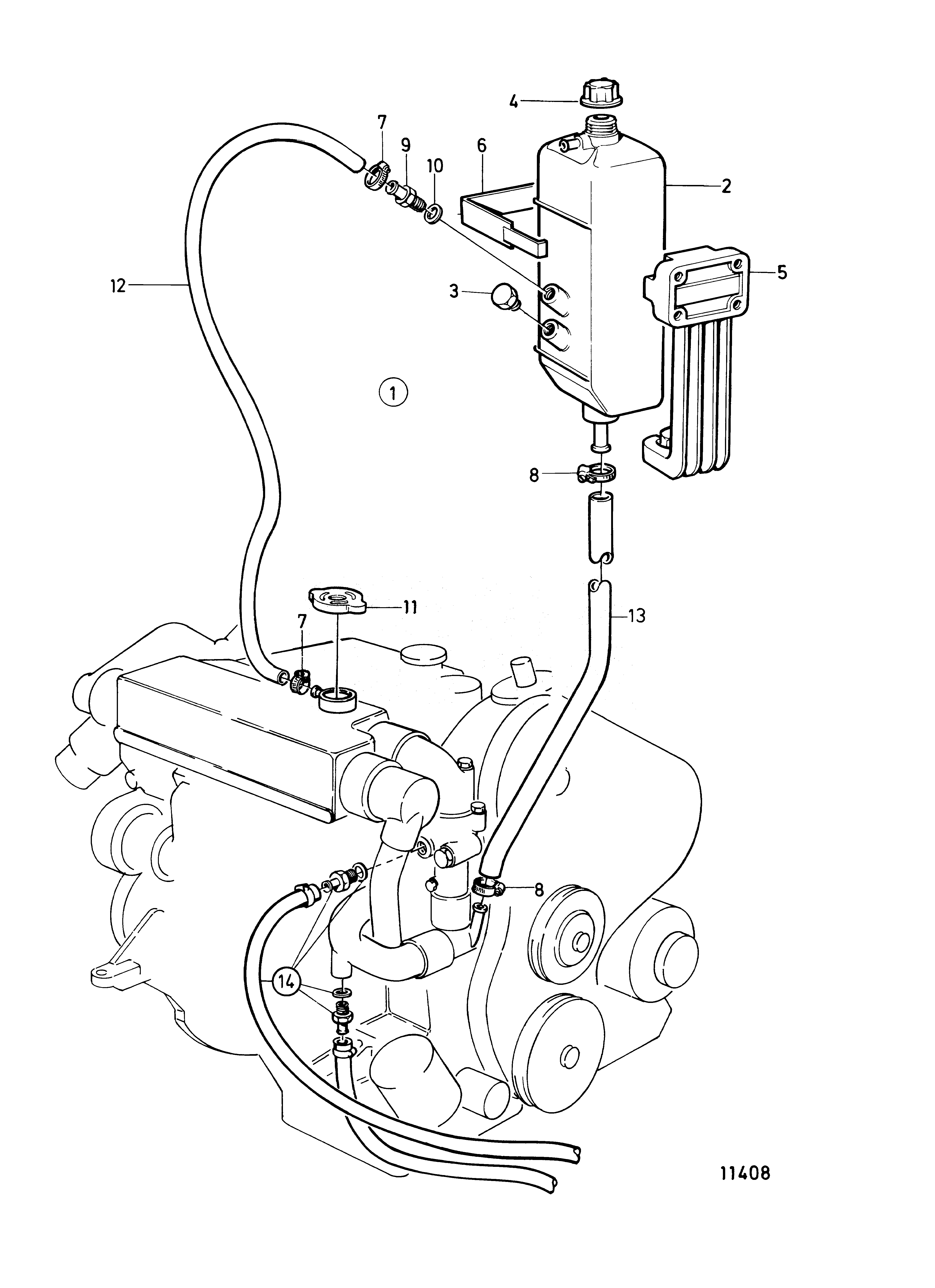 Схема узла Р Expansion Tank, Комплектующие