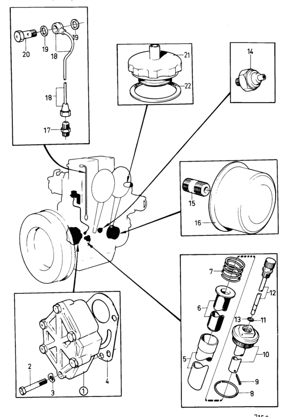 Схема узла Lubricating System: B Для Volvo Penta Md11D