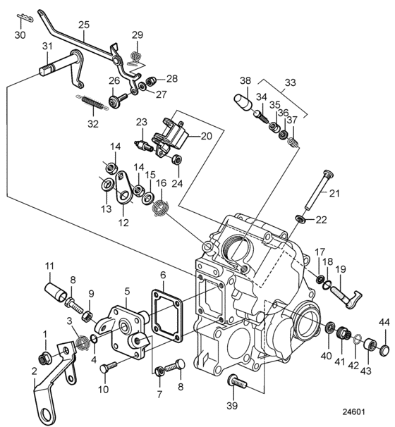 Схема узла Regulation System Для Volvo Penta D1-20F