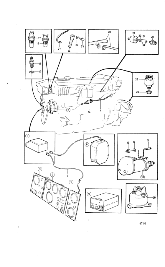 Схема узла Electrical System And Instrument Для Volvo Penta Tamd60C