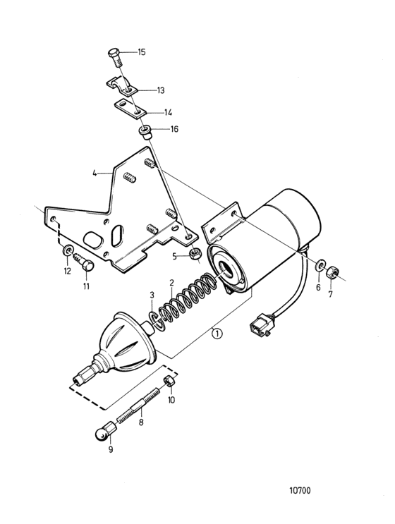 Схема узла Stop Solenoid Для Volvo Penta 2003B-Solas