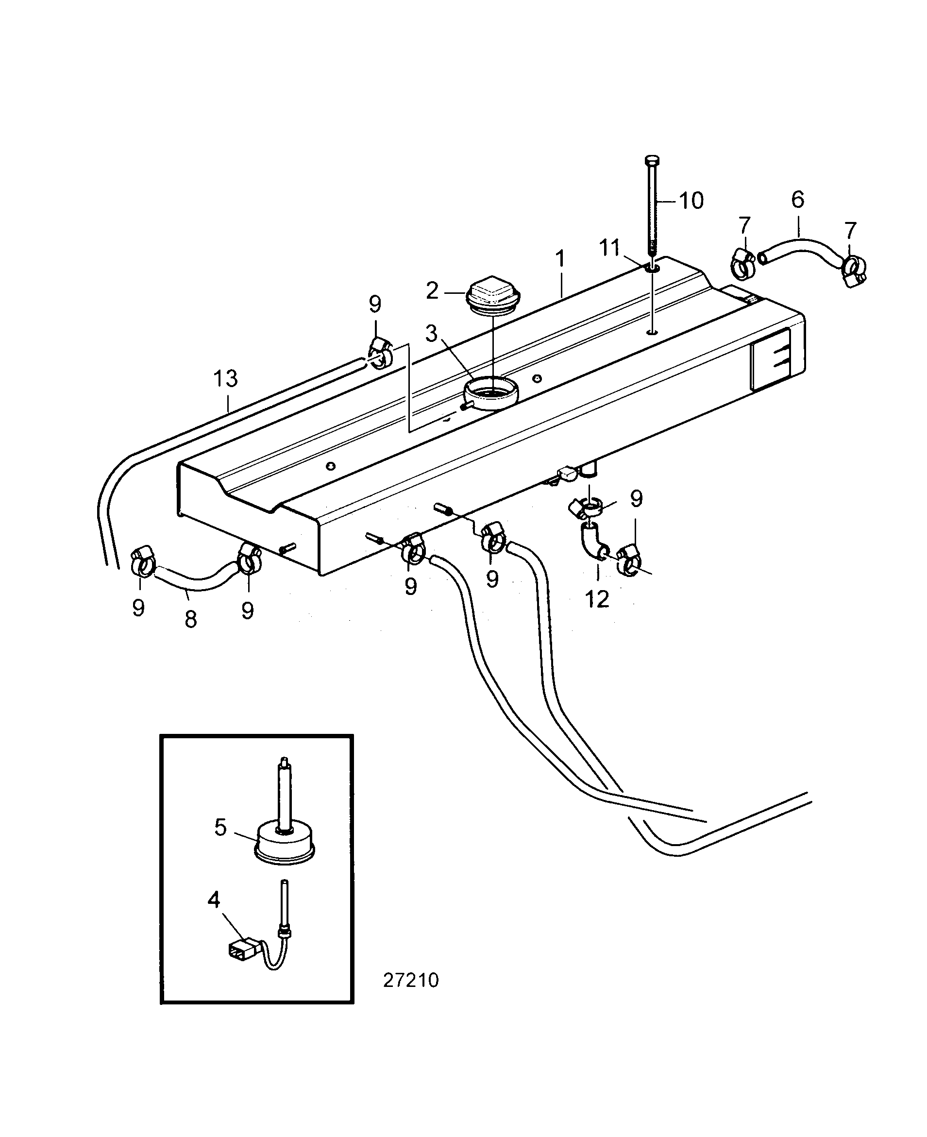 Схема узла Expansion Tank With Connection Components. Sn-2016080035.