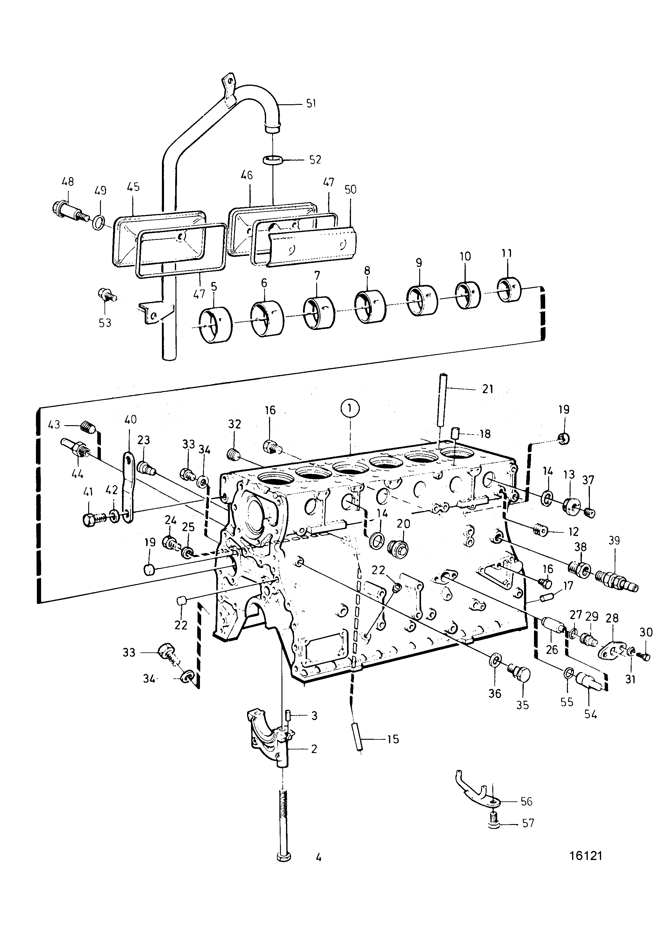 Схема узла Блок Цилиндров