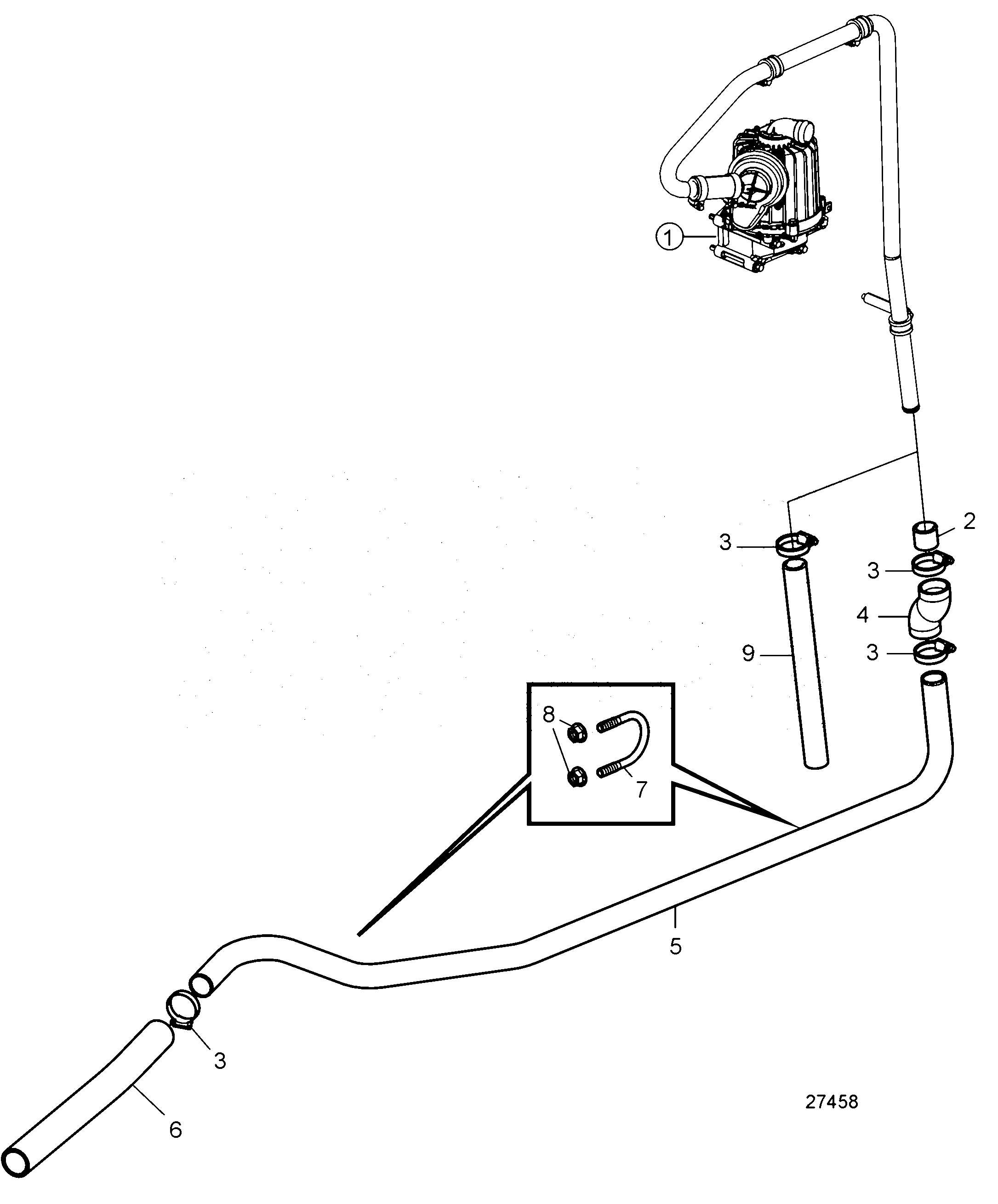 Схема узла Crankcase Ventilation. Semi Open