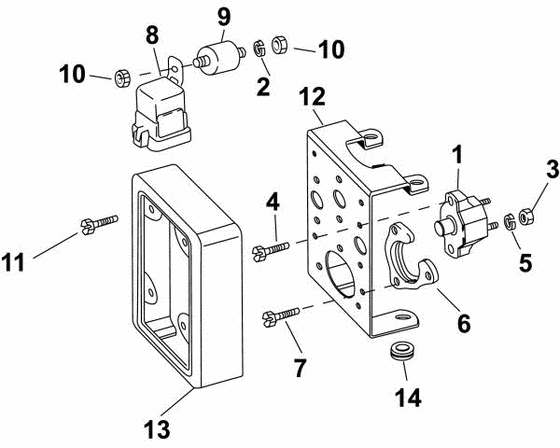 Схема узла Engine Harness Bracket Для Volvo Penta 4.3Giplkdce