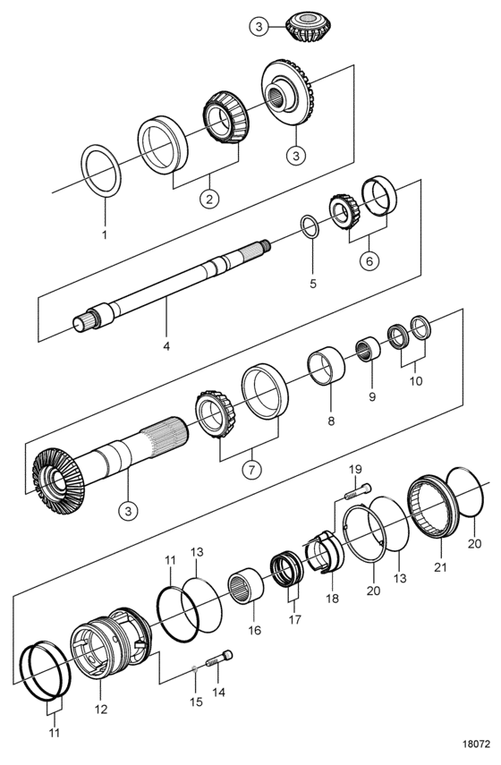 Схема узла Приводной Вал Для Volvo Penta Xdp-B