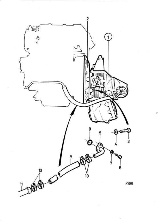Схема узла Connecting Components V-Drive Unit Ms2V Для Volvo Penta 2003Tb