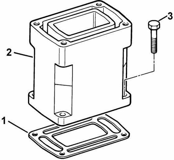 Схема узла Exhaust Riser, 3\'\' Extension Для Volvo Penta 5.0Fipncbce