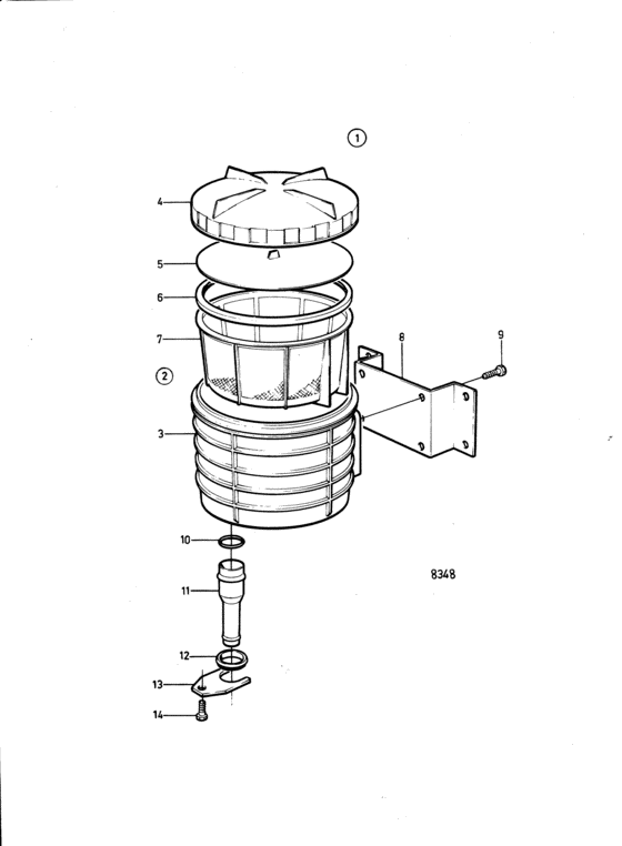 Схема узла Sea Water Strainer Kit Для Volvo Penta Ad31A