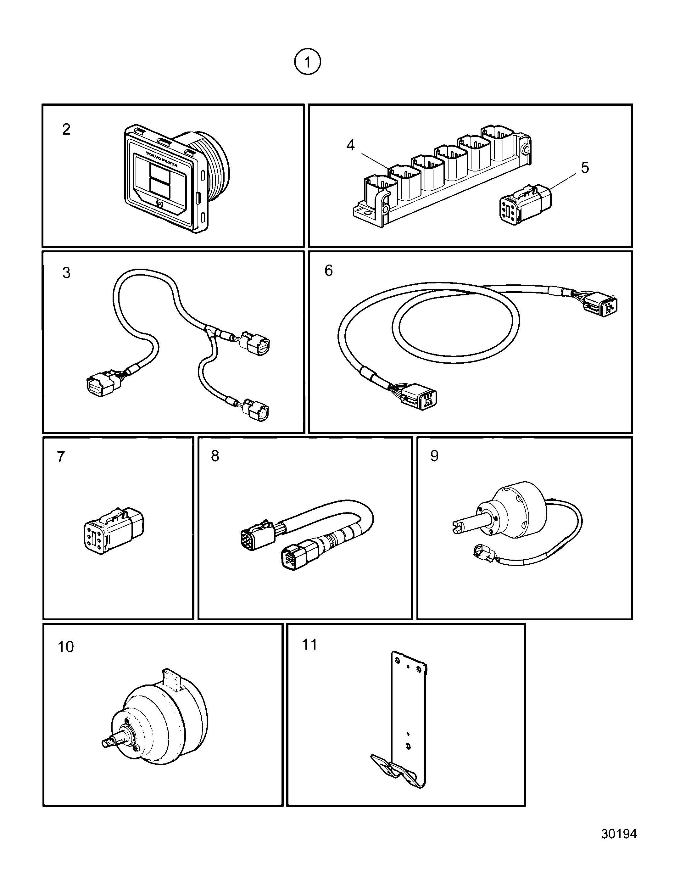 Схема узла Main Station, Aq Single, Electronic Steering, Evc 2.0