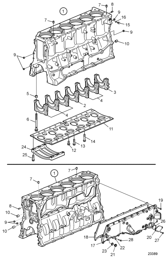 Схема узла Barrel Assy Cylinder Для Volvo Penta D9A2A D9-575