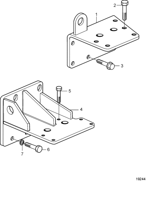 Схема узла Reverse Gear Suspension Twin Disc Mg5114Dc, Mg5114Sc: Twin Disc Mg5114Sc Для Volvo Penta D12C-A Mp