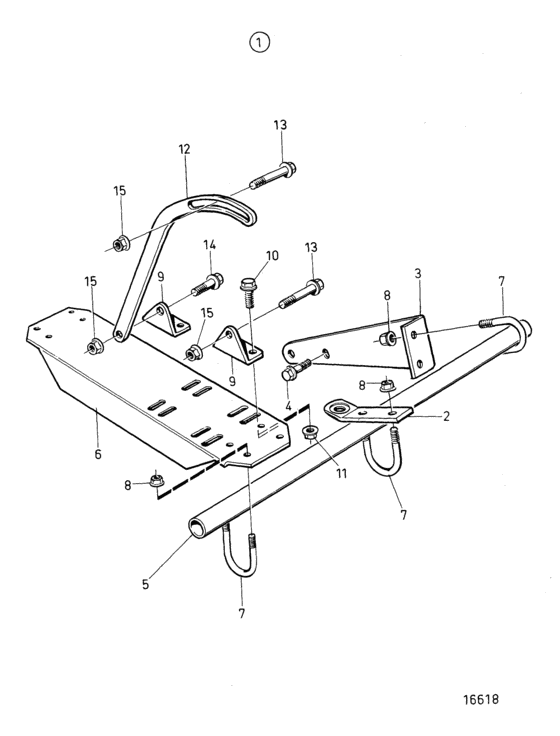 Схема узла Universal Bracket Для Volvo Penta Md22L-B
