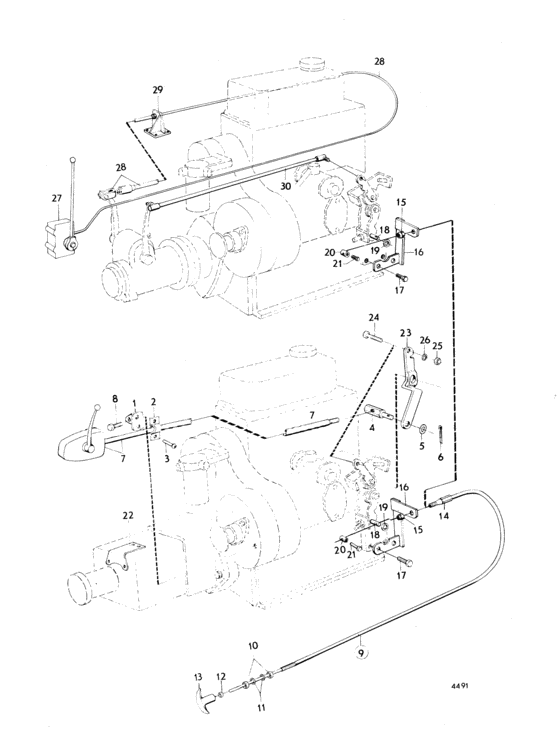Схема узла Controls Для Volvo Penta Md6
