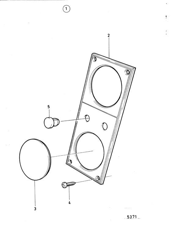 Схема узла Extra Instrument Panel Для Volvo Penta Aq125B
