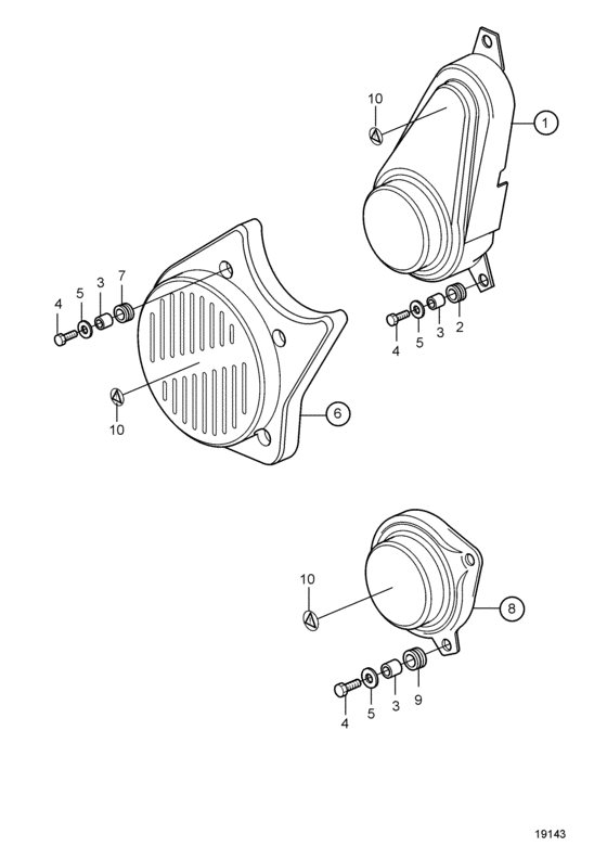 Схема узла Belt Guard Для Volvo Penta D12C-A Mp