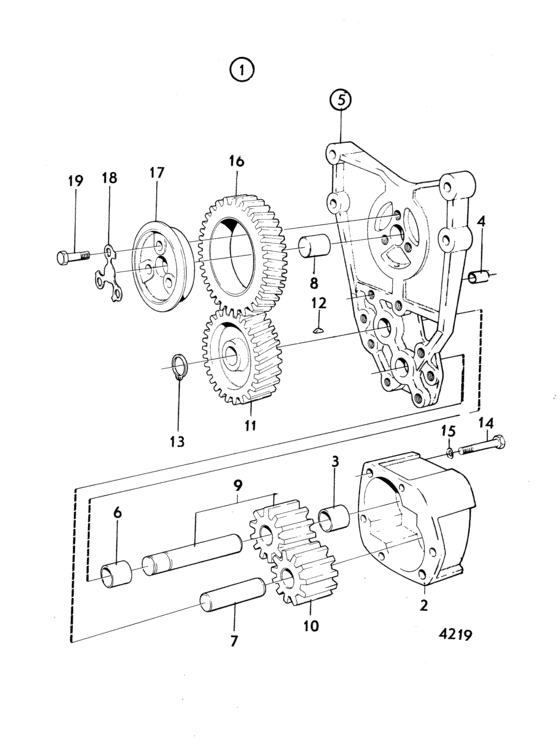 Схема узла Масляный Насос Для Volvo Penta Md100Bk