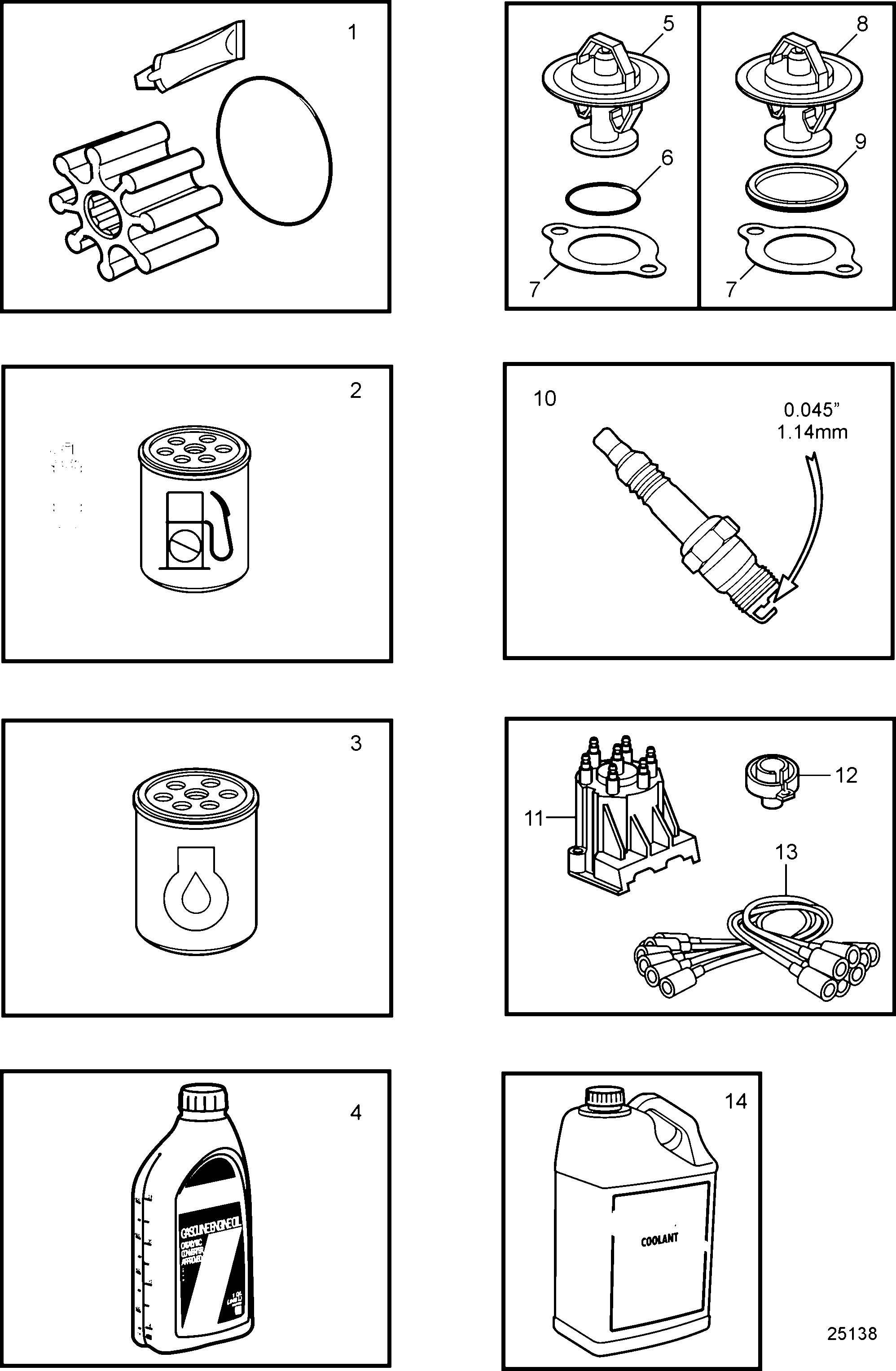 Схема узла Maintenance Parts, 4.3L