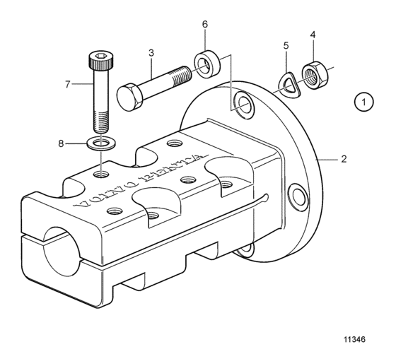 Схема узла Coupling Flange: 872945 Для Volvo Penta 500B