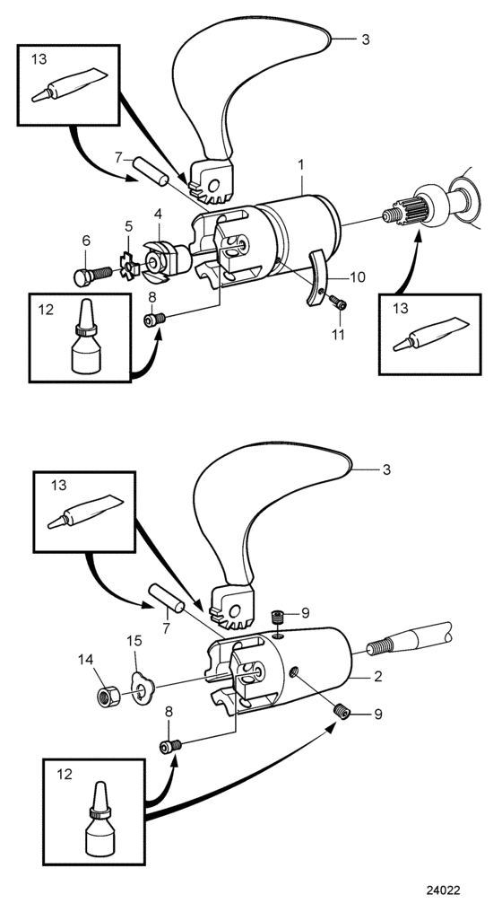 Схема узла Folding Propeller 3-Blade Для Volvo Penta Md2030C