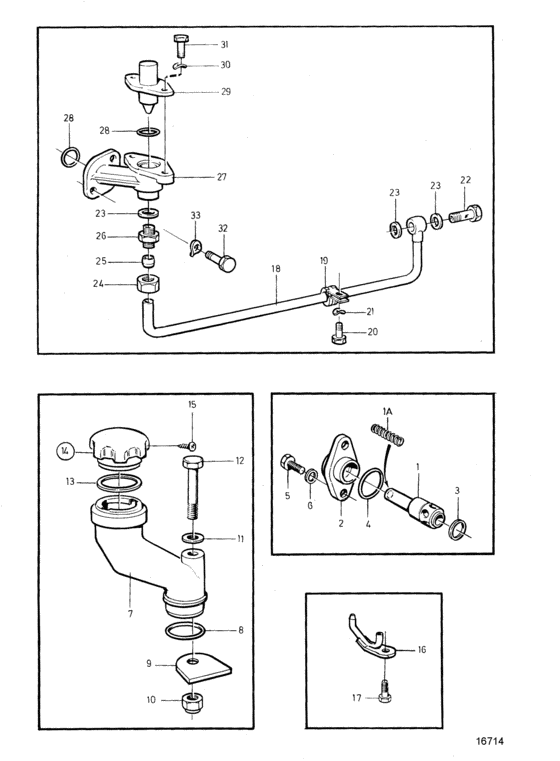 Схема узла Lubricating System: A Для Volvo Penta Tamd122D