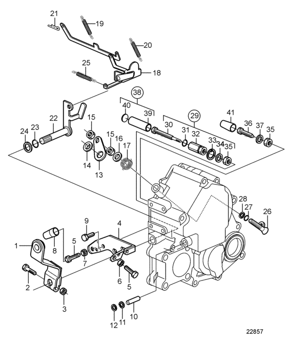 Схема узла Regulation System Для Volvo Penta D1-30A