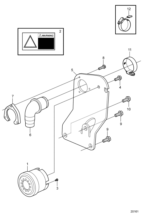 Схема узла 10 Pin And Alarm Для Volvo Penta 5.0Gl-B