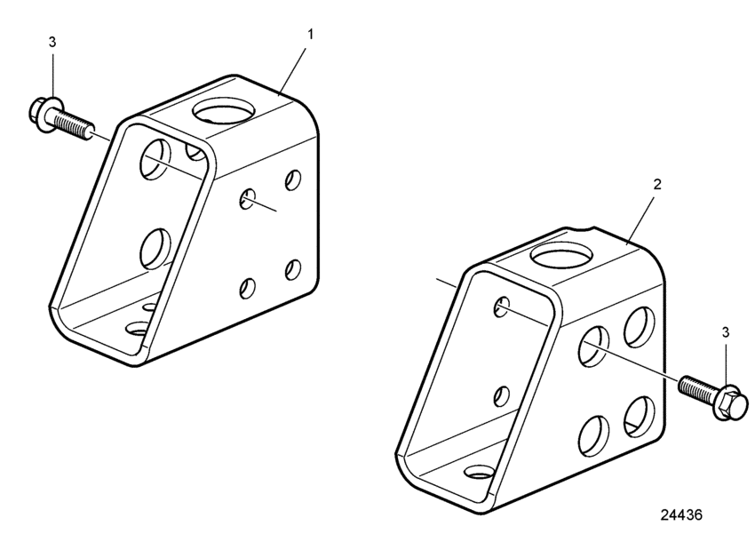 Схема узла Engine Mounts, Rear Для Volvo Penta D5A-A T