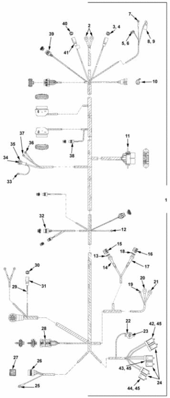Схема узла Engine Harness Для Volvo Penta 7.4Gipefs