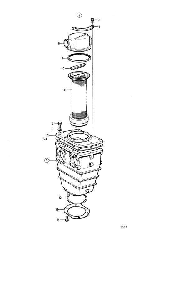 Схема узла Heat Exchanger, Components: 847580 Для Volvo Penta Tamd71B