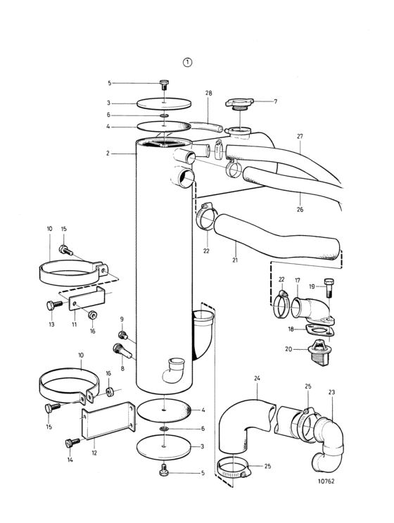 Схема узла Fresh-Water Cooling Для Volvo Penta 431B