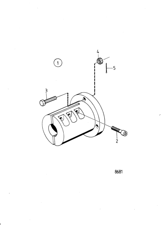 Схема узла Clamp Coupling Flange Prm -Reverse Gear: 827930 Для Volvo Penta 2003Tb