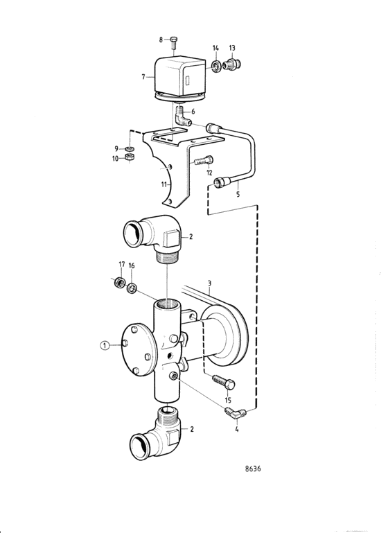 Схема узла Bilge Pump 2\'\' Для Volvo Penta Tamd61A