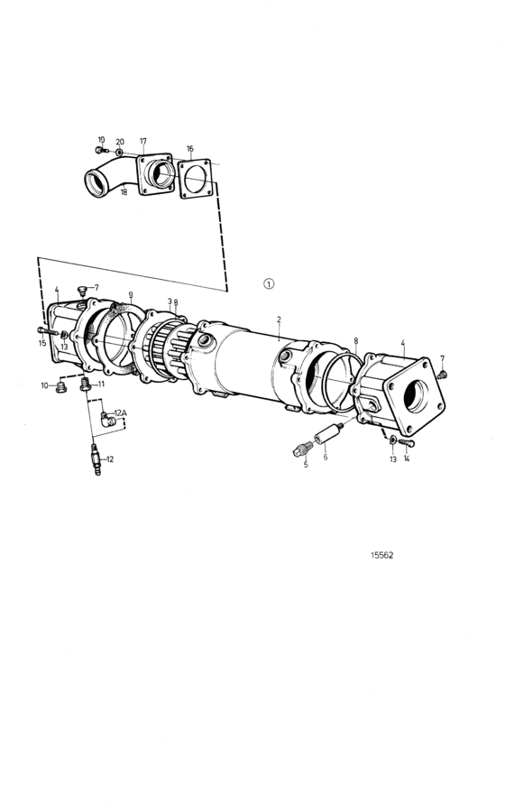 Схема узла Масляный Охладитель, Components: 848177 Для Volvo Penta Tamd62A