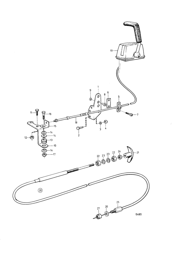Схема узла Engine Speed Control And Stop Control Для Volvo Penta Tamd30A