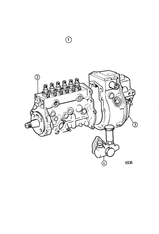 Схема узла Впрыск Топливный Насос Для Volvo Penta Tamd70C