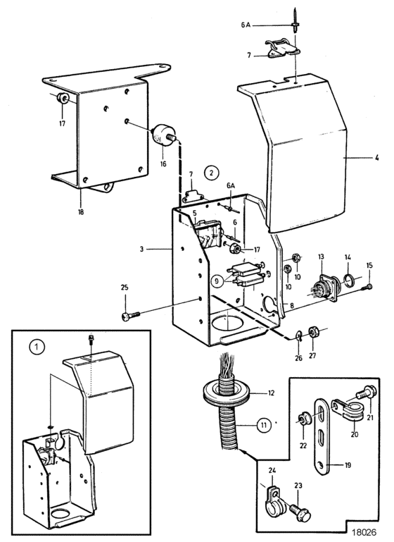 Схема узла Distribution Box Для Volvo Penta Tamd162C-C
