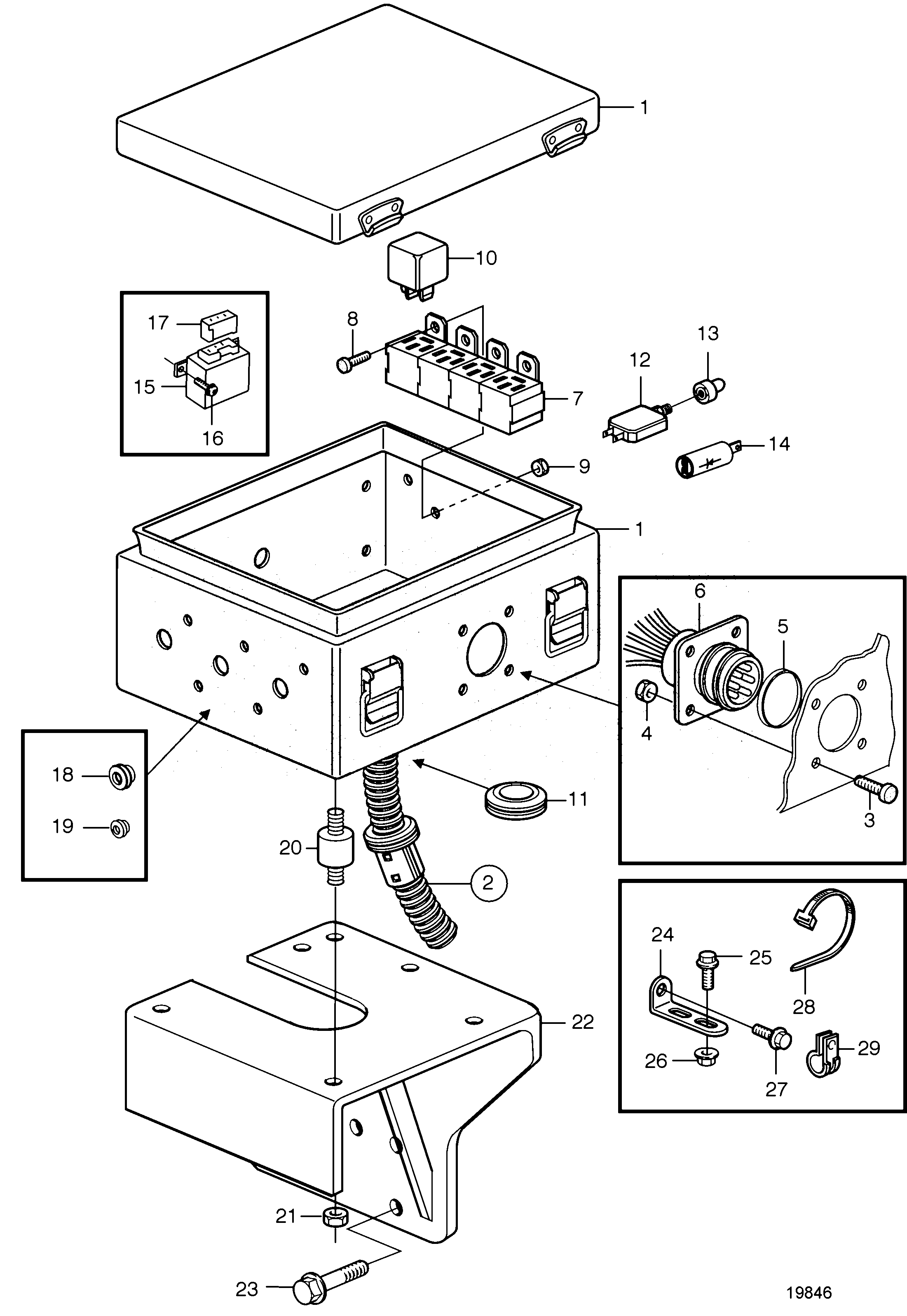Схема узла Электрическая Система 24В